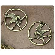 Hunger Games Movie Mockingjay Hoop Earrings